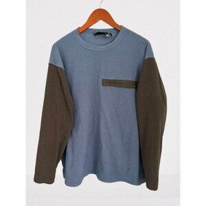 Patagonia Men's Micro D Fleece Pullover Color-block Zipped Pocket Size Large